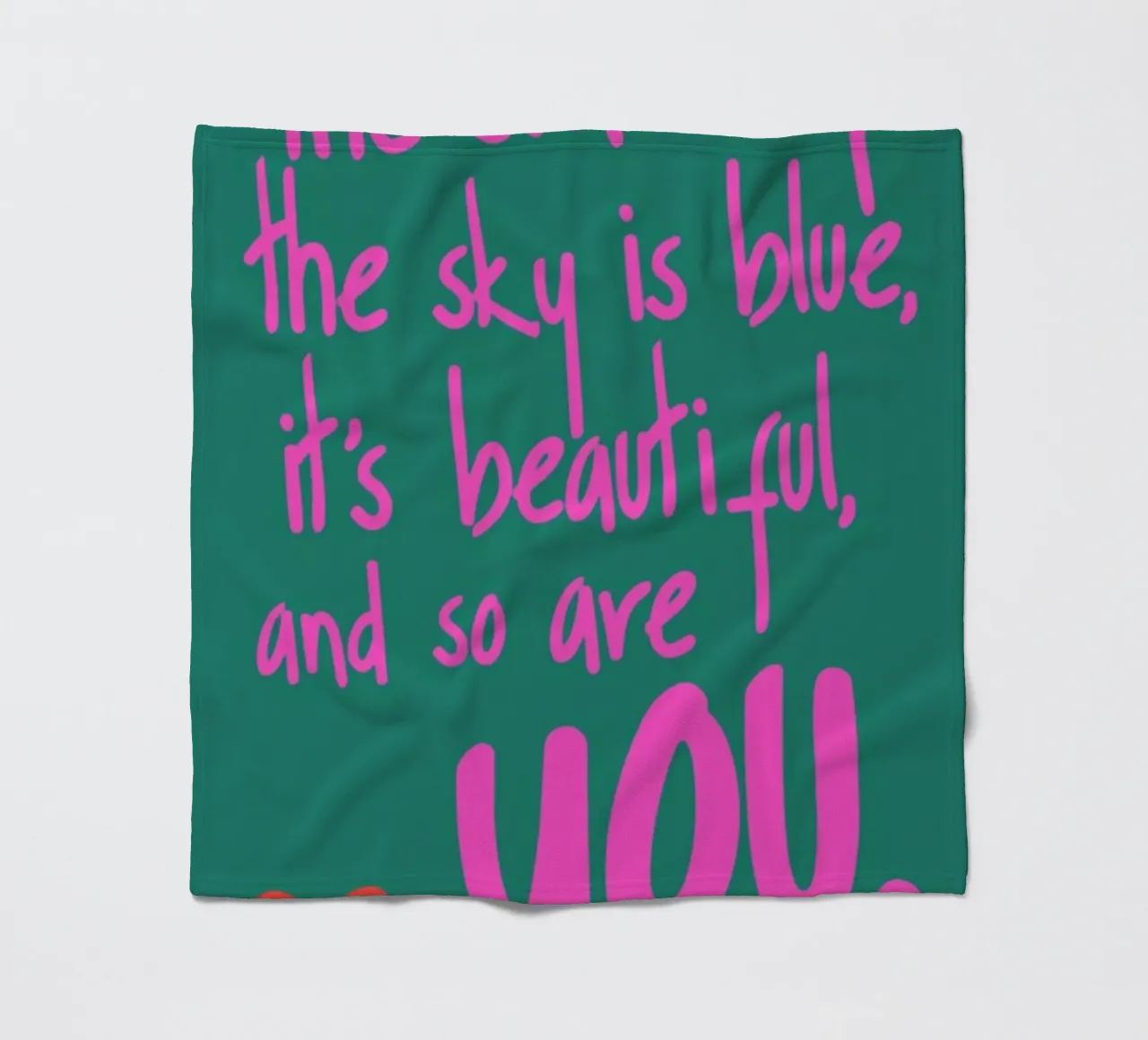 You Are Beautiful fleece blanket by Kubistika