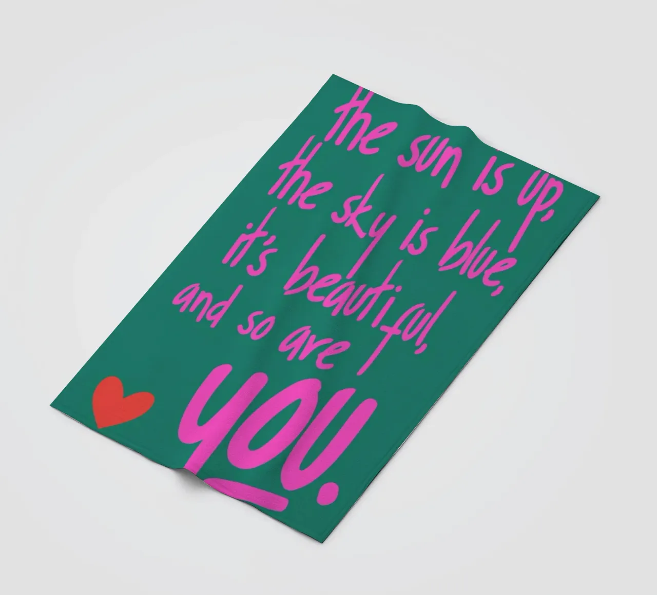 You Are Beautiful fleece blanket by Kubistika