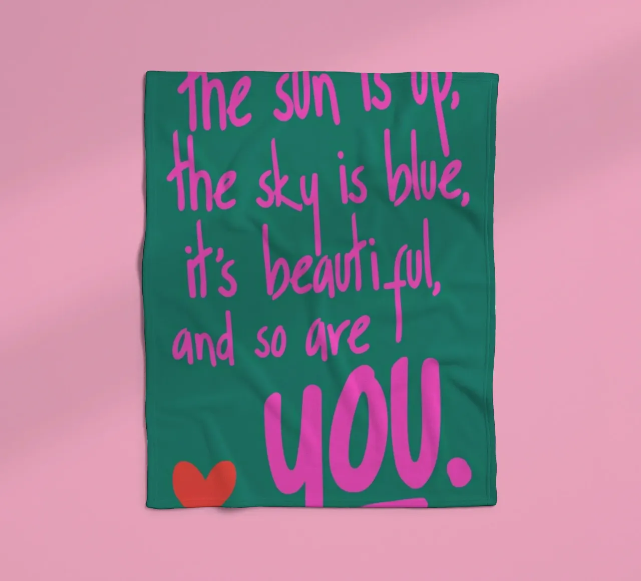 You Are Beautiful fleece blanket by Kubistika