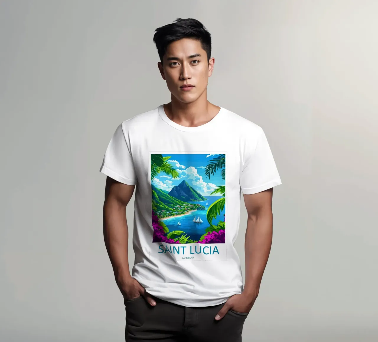 Saint Lucia t-shirt by Travel