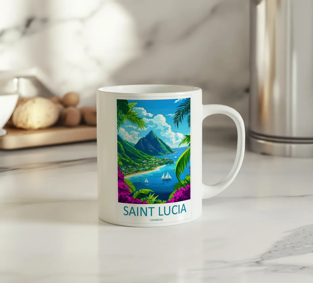 Santa Lucia tazza in ceramica da Travel