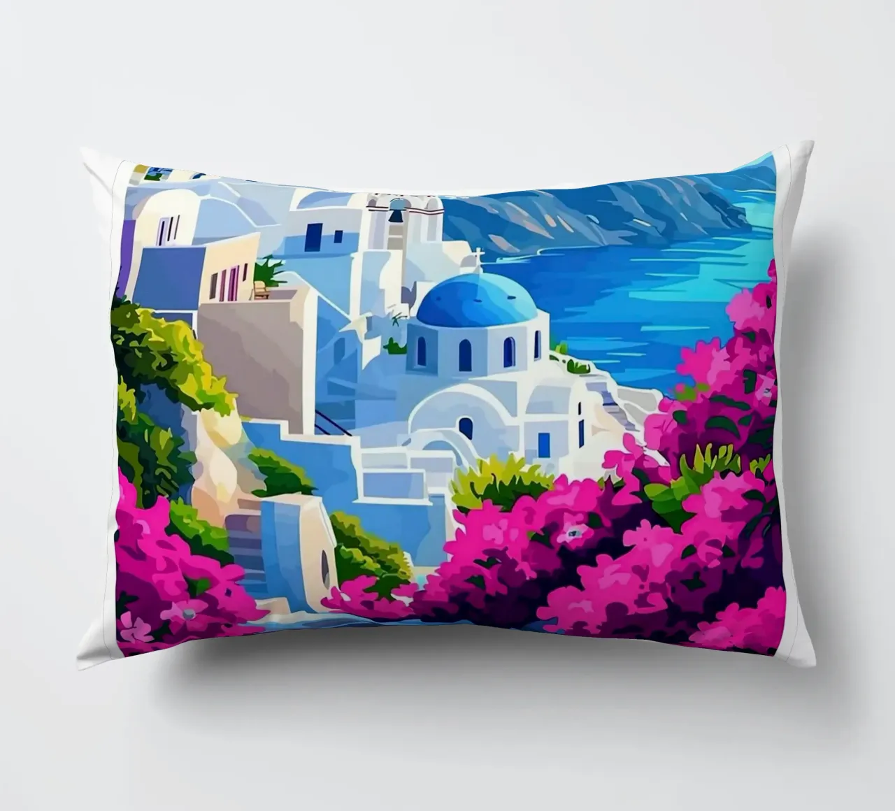 Santorini Greece cuscino da Travel