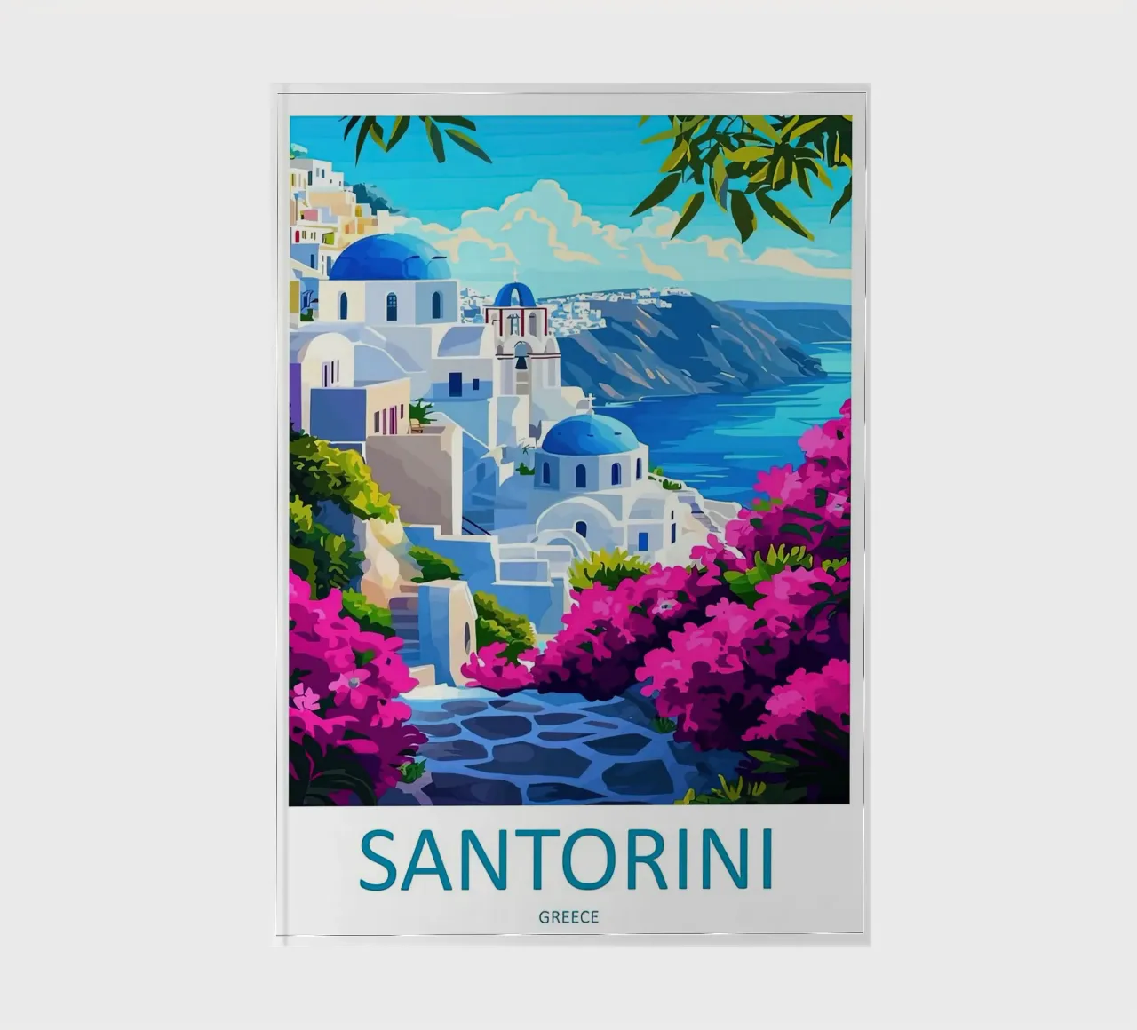 Santorini Greece notebook by Travel