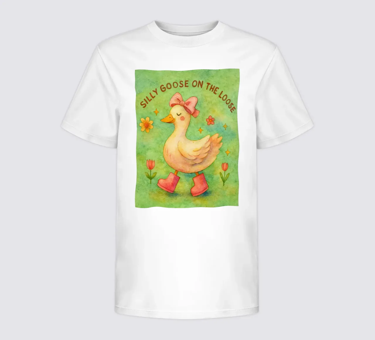 Silly Goose On The Loose Beautiful Goose kids t-shirt by onerules
