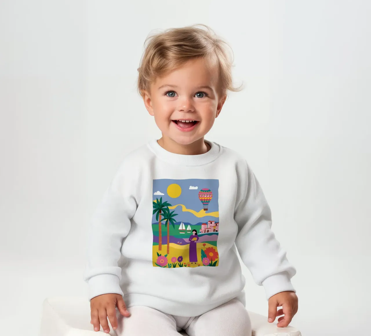 Beatitudine dei palloncini in spiaggia felpa neonato da Sentinel Glow