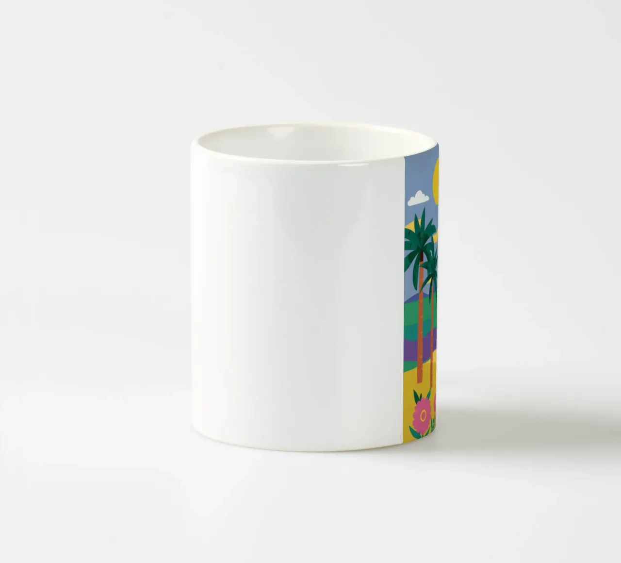 Beatitudine dei palloncini in spiaggia tazza in ceramica da Sentinel Glow