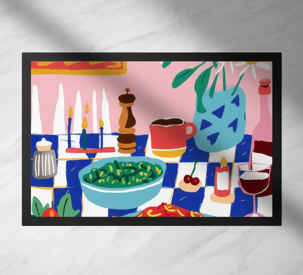 Spaghetti and Lily Dinner zerbino da Muse Artworks