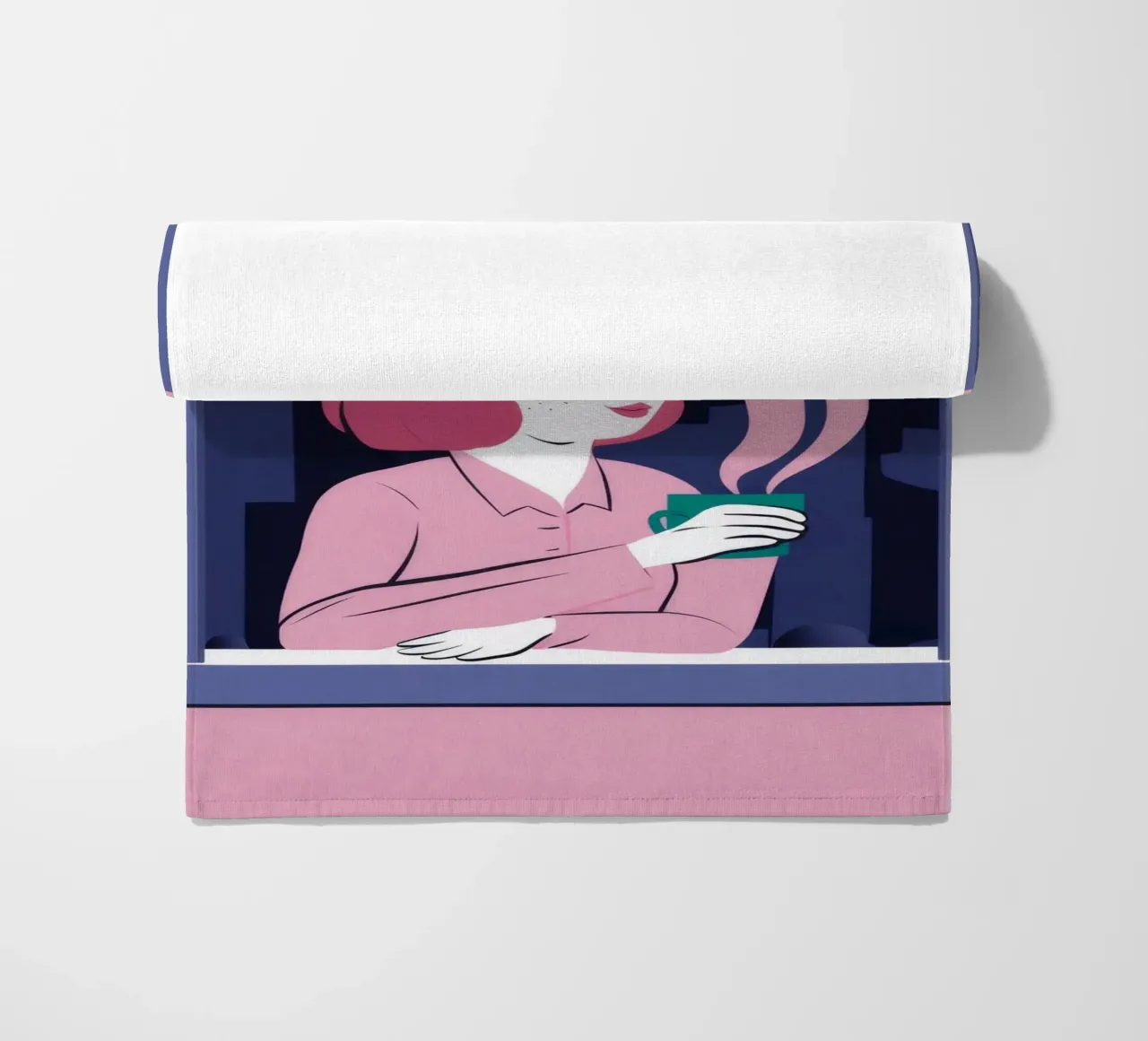 Window Steam Contemplation beach towel by Stone Decade