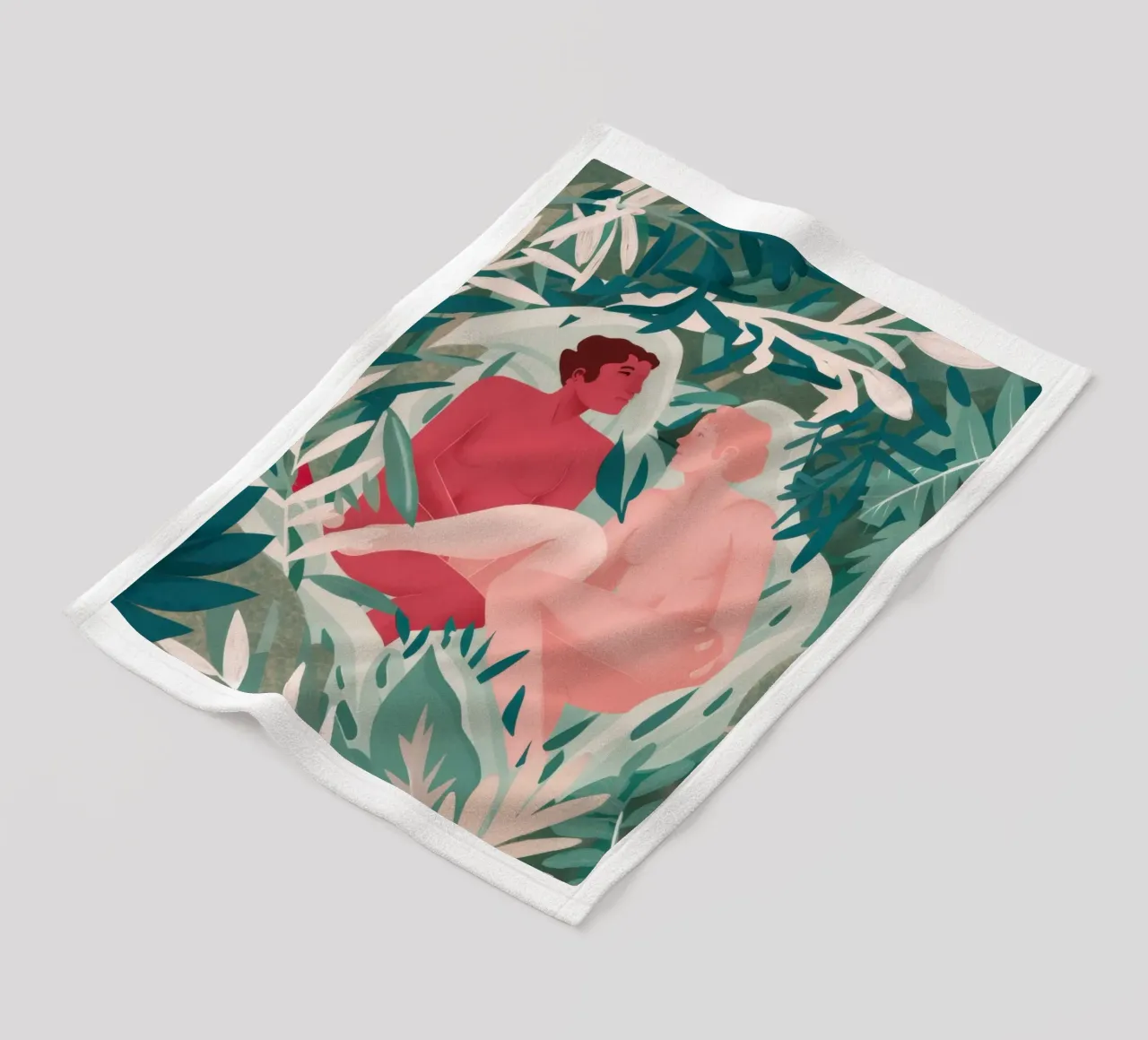 Giungla nuda in posa coperta in pile da Pale Aura