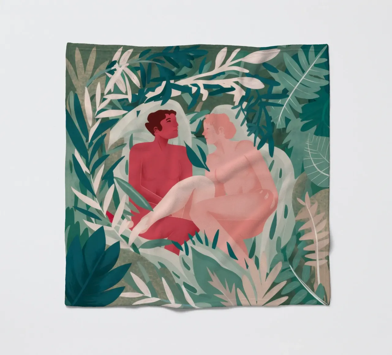 Giungla nuda in posa coperta in pile da Pale Aura