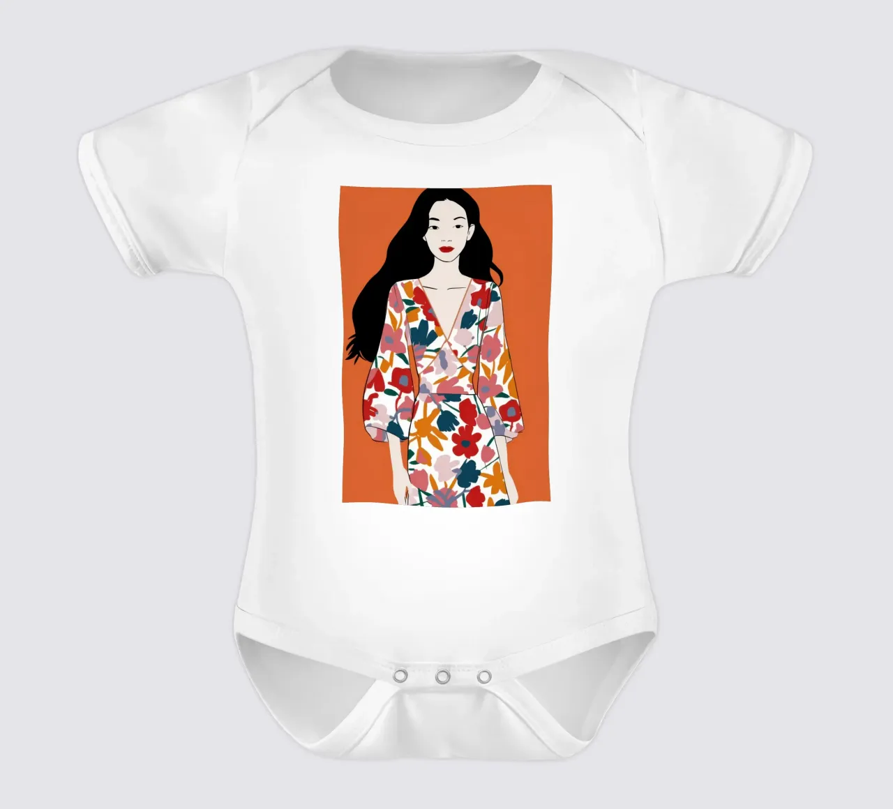 Blümchenkleid Poise Kurzarm Babybody von Marigold Tiga