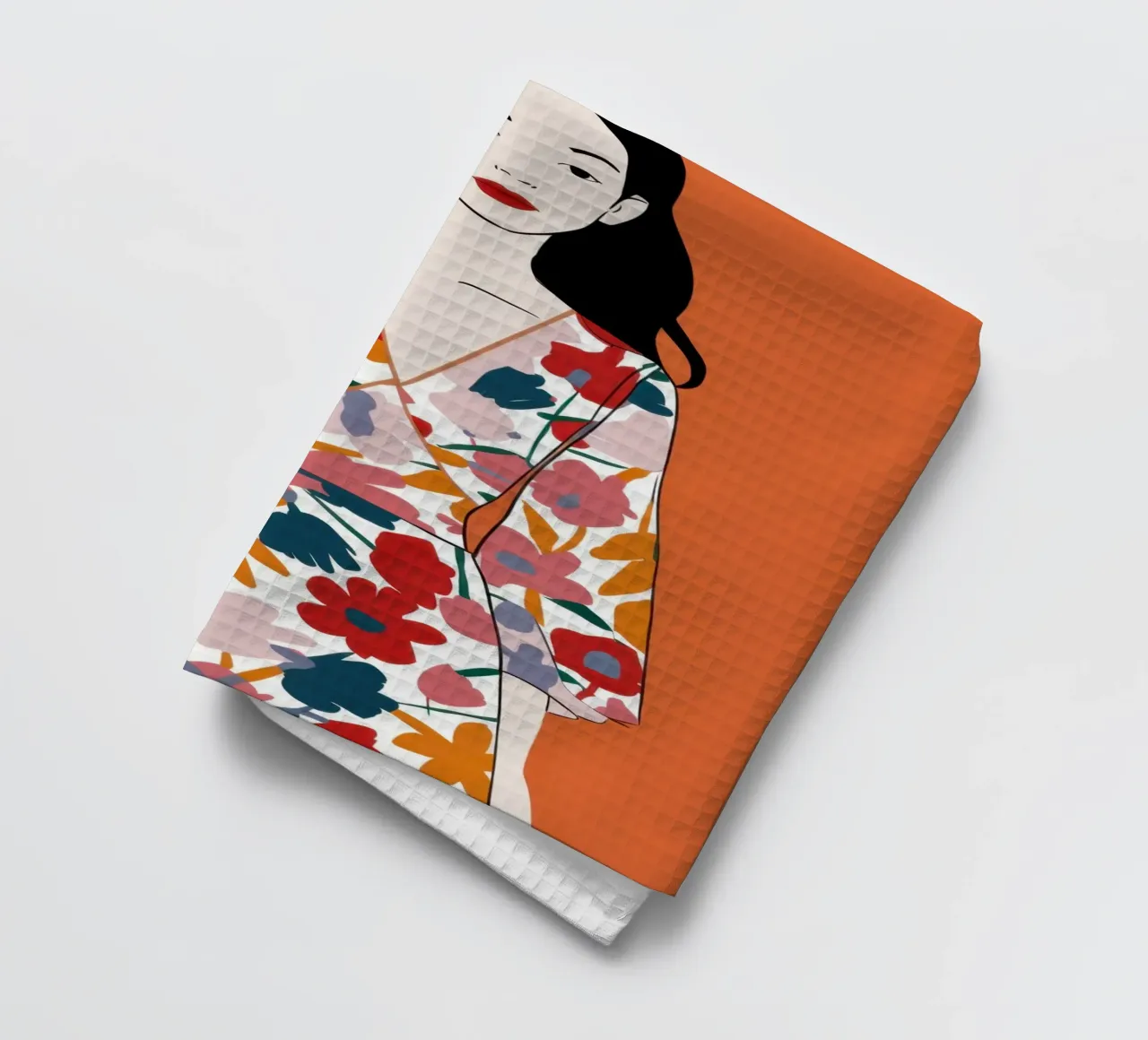 Bloemenjurk Poise theedoek van Marigold Tiga