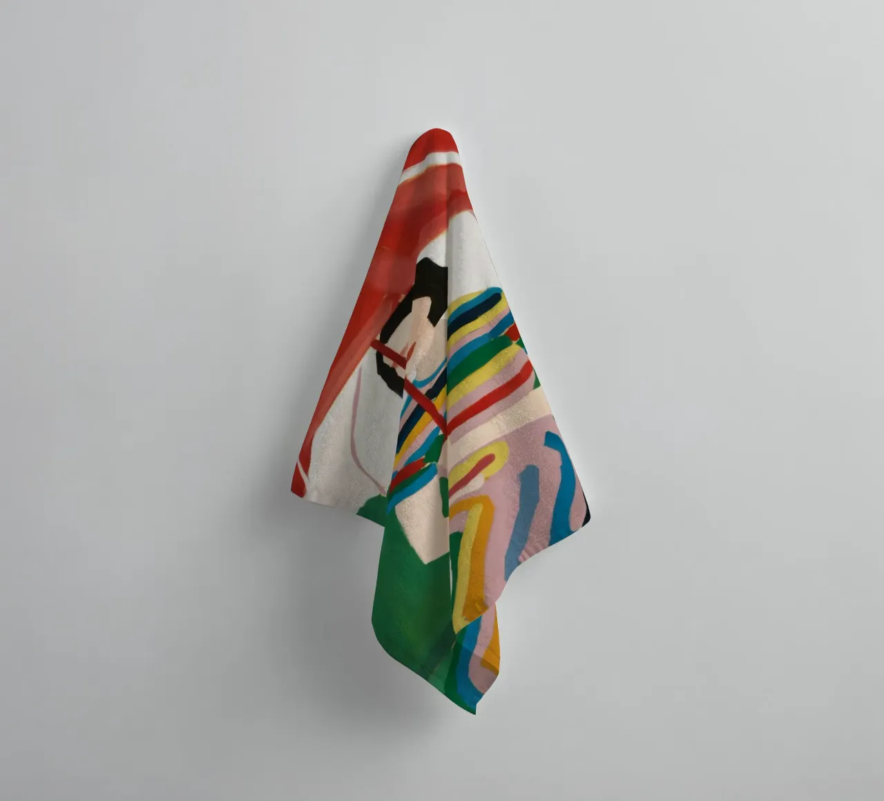 Rainbow Umbrella Repose asciugamano da bagno da Sentinel Glow