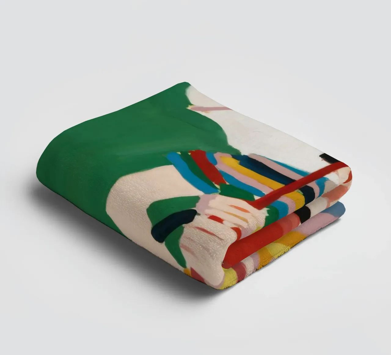 Rainbow Umbrella Repose asciugamano da bagno da Sentinel Glow