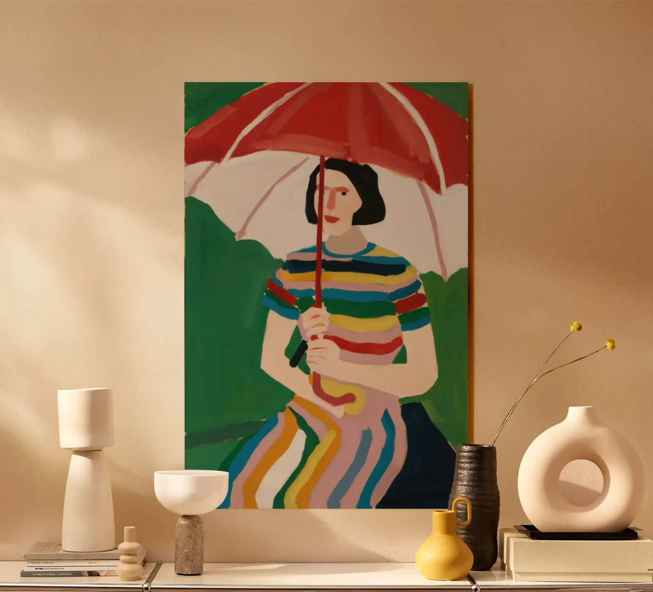 Rainbow Umbrella Repose plexiglass da Sentinel Glow