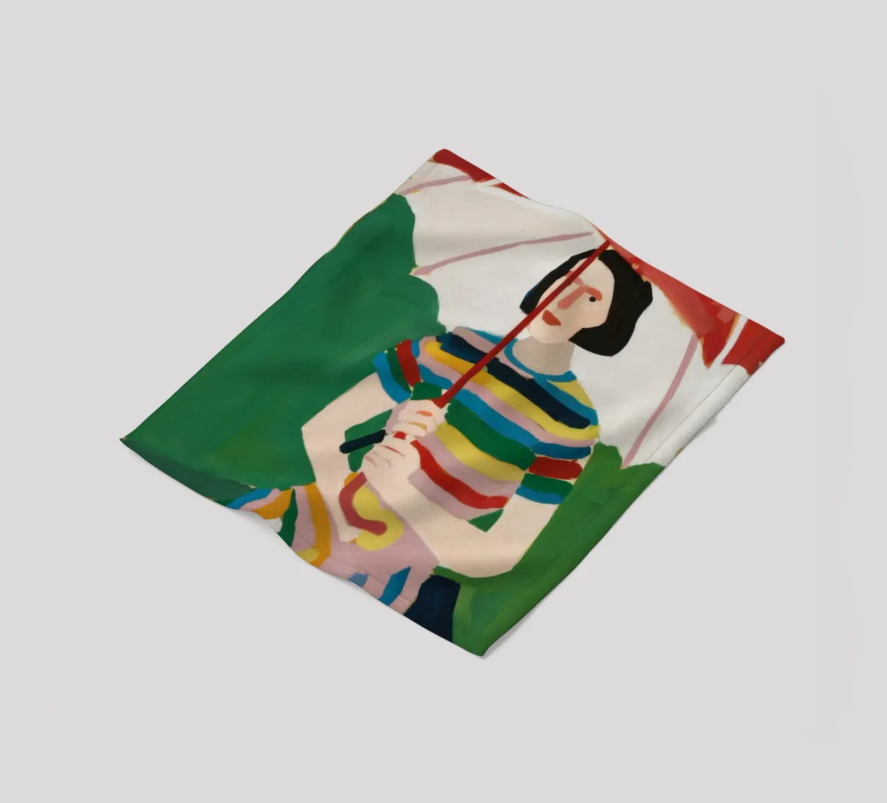 Rainbow Umbrella Repose coperta in pile da Sentinel Glow
