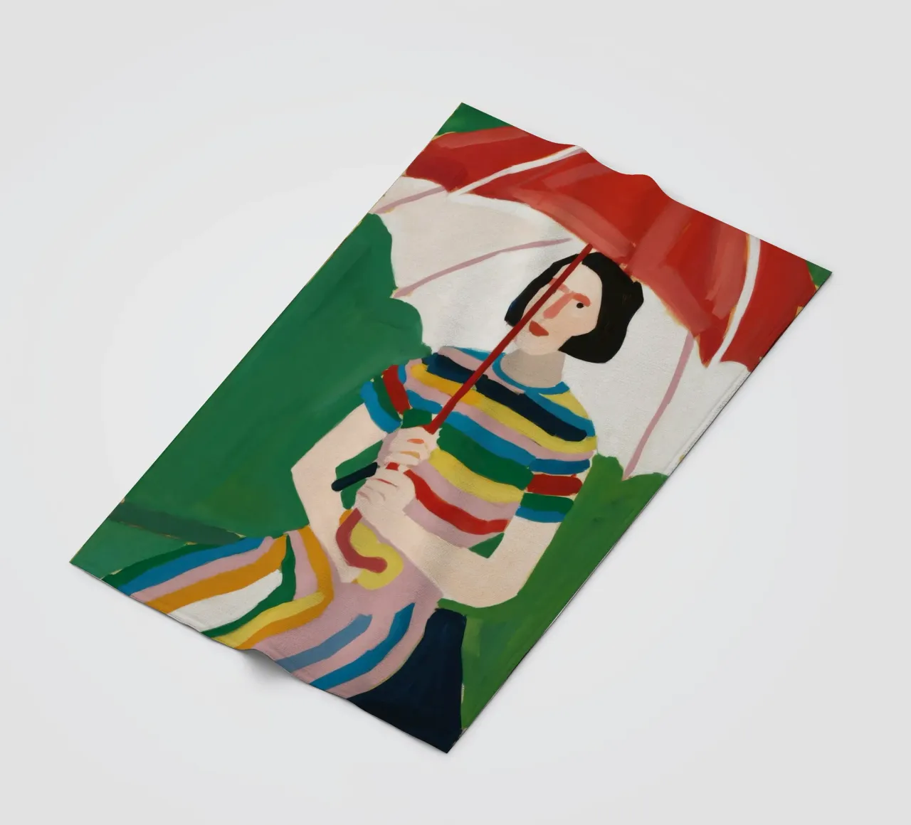 Rainbow Umbrella Repose coperta in pile da Sentinel Glow