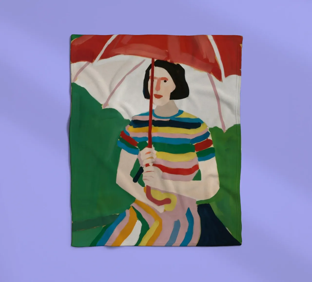 Rainbow Umbrella Repose coperta in pile da Sentinel Glow