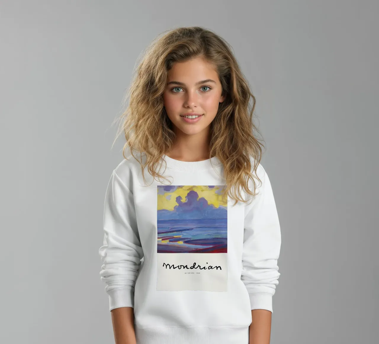 Mondrian – Signed By the Sea felpa bambino da Vintage by JUNIQE