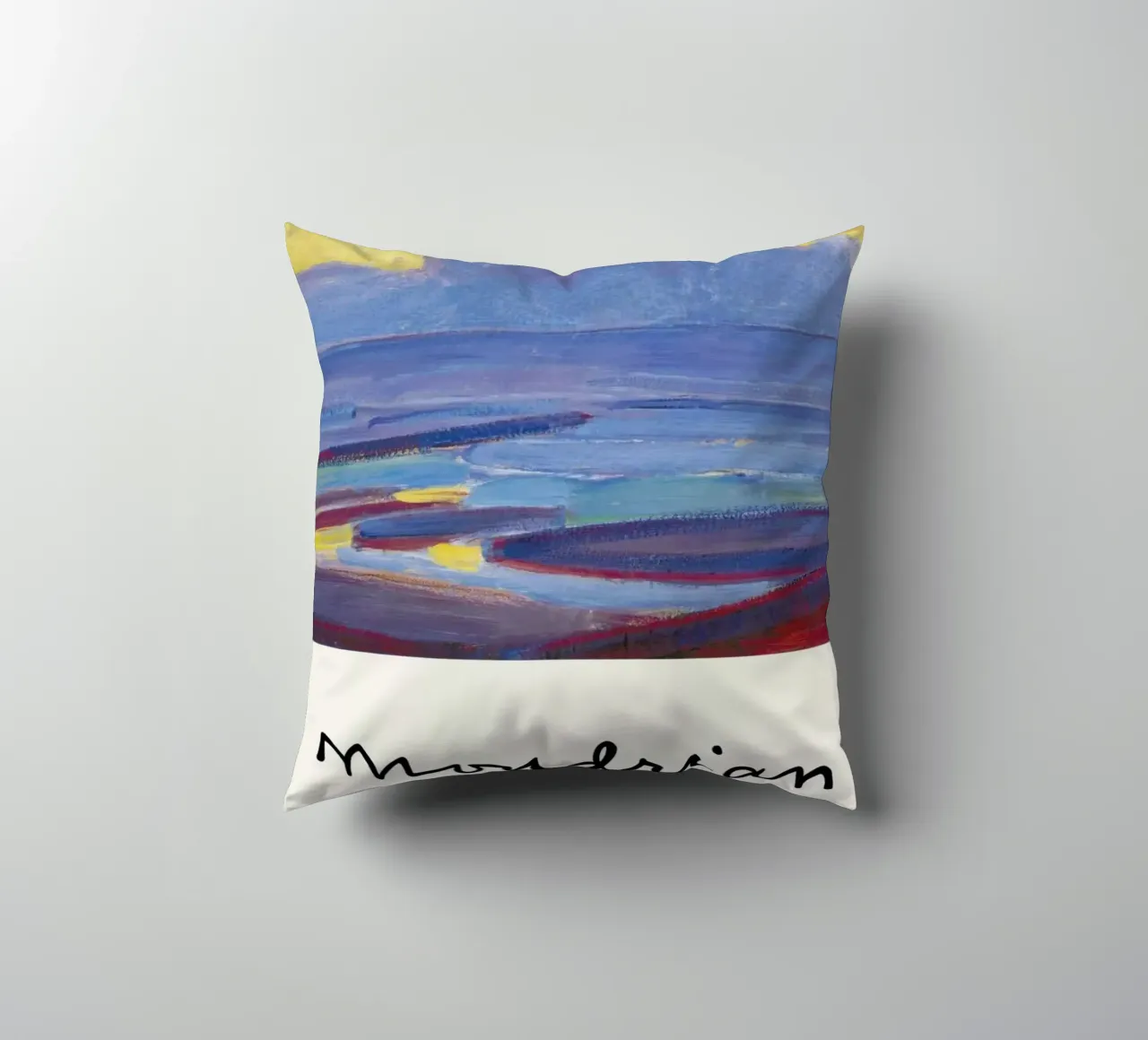 Mondrian – Signed By the Sea cuscino da Vintage by JUNIQE