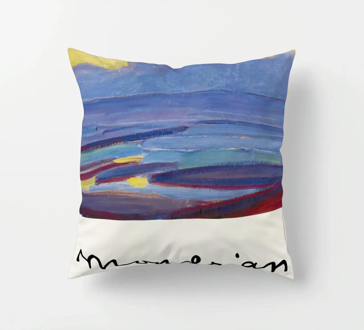 Mondrian – Signed By the Sea cuscino da Vintage by JUNIQE