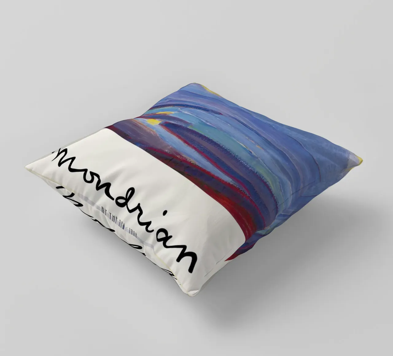 Mondrian – Signed By the Sea cuscino da Vintage by JUNIQE