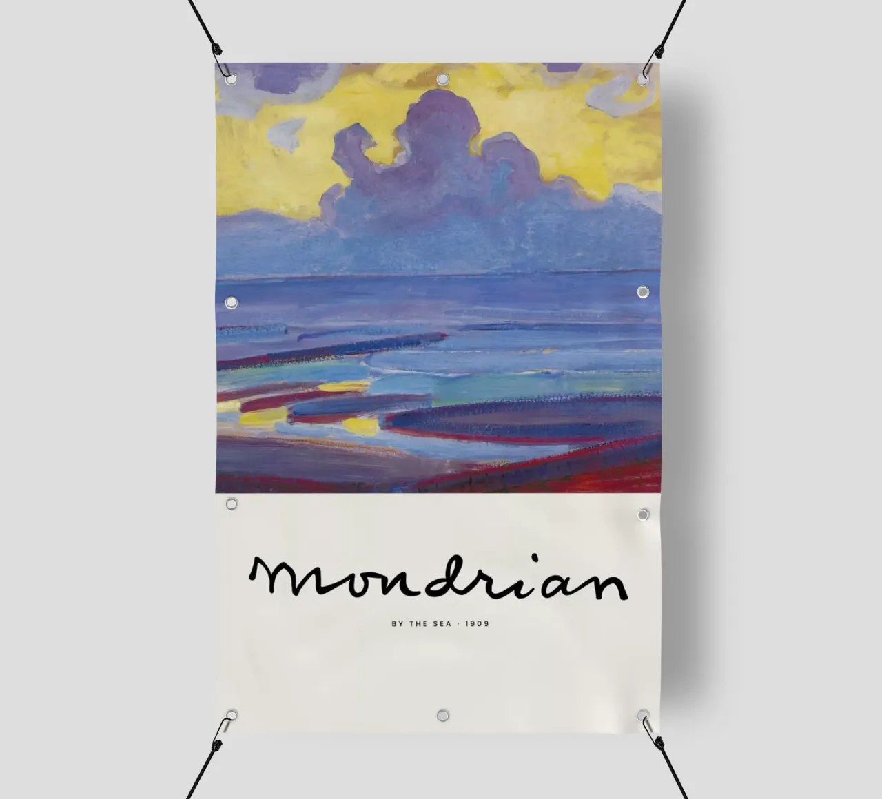 Mondrian – Signed By the Sea telo in pvc da Vintage by JUNIQE