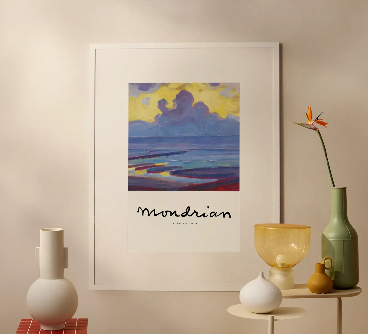 Mondrian – Signed By the Sea carta hahnemühle da Vintage by JUNIQE