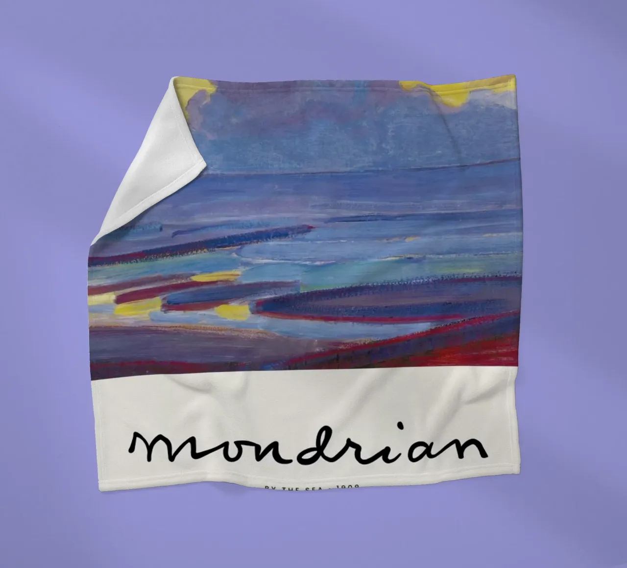 Mondrian – Signed By the Sea coperta in pile da Vintage by JUNIQE