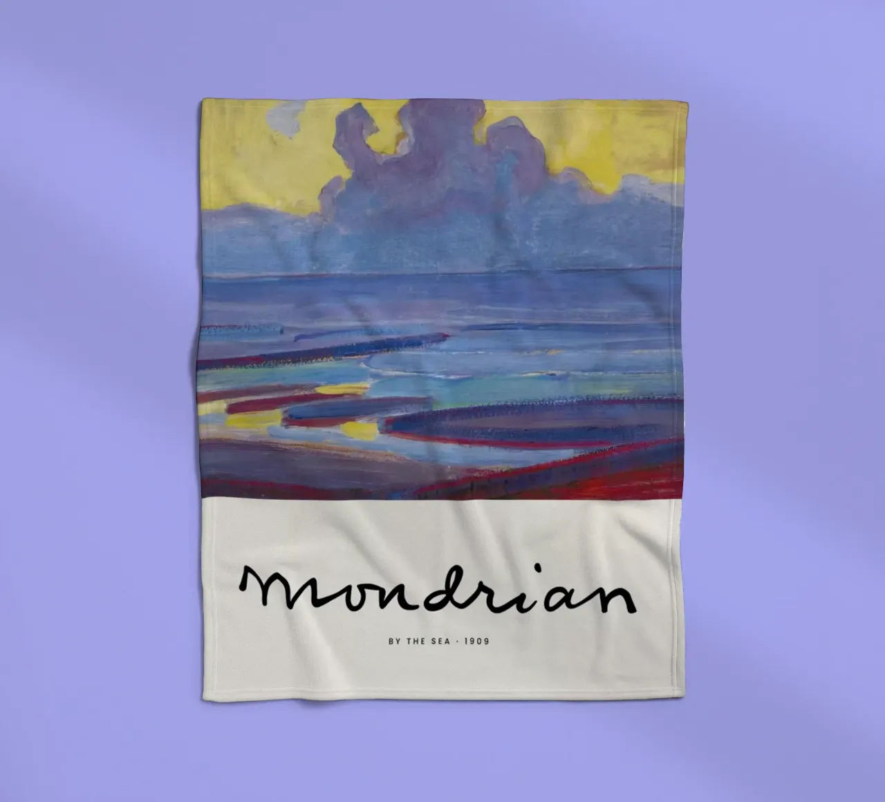 Mondrian – Signed By the Sea coperta in pile da Vintage by JUNIQE
