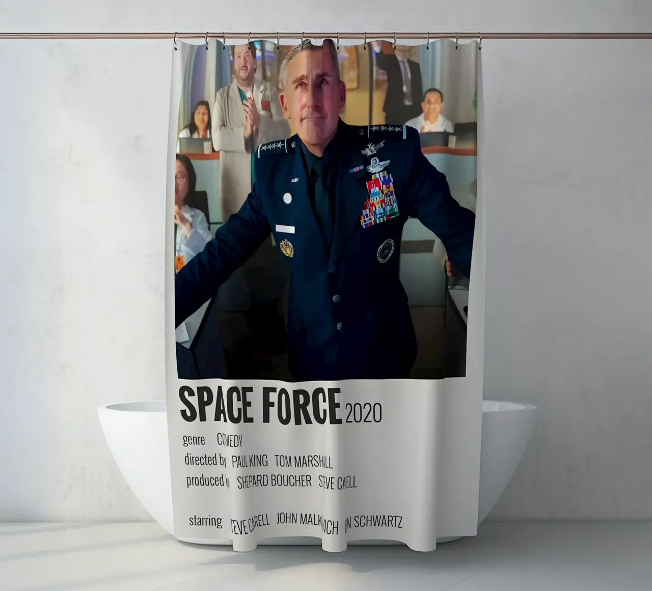 SPACE FORCE 2020 tenda da doccia da MVFminimalist
