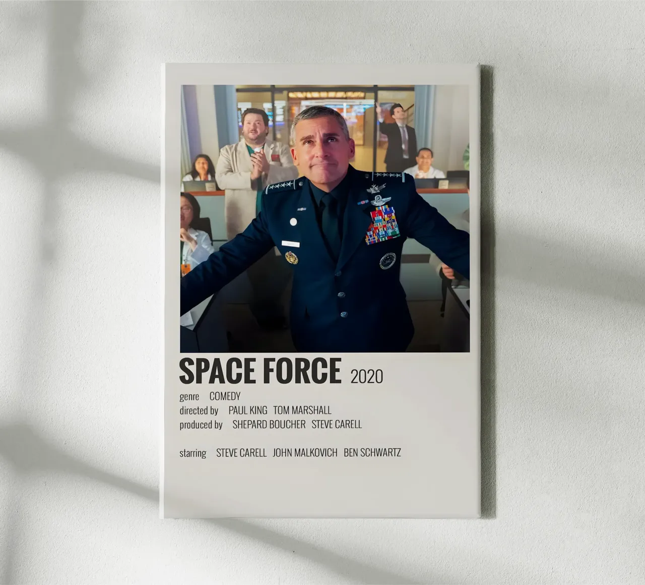 SPACE FORCE 2020 canvas met Baklijst van MVFminimalist