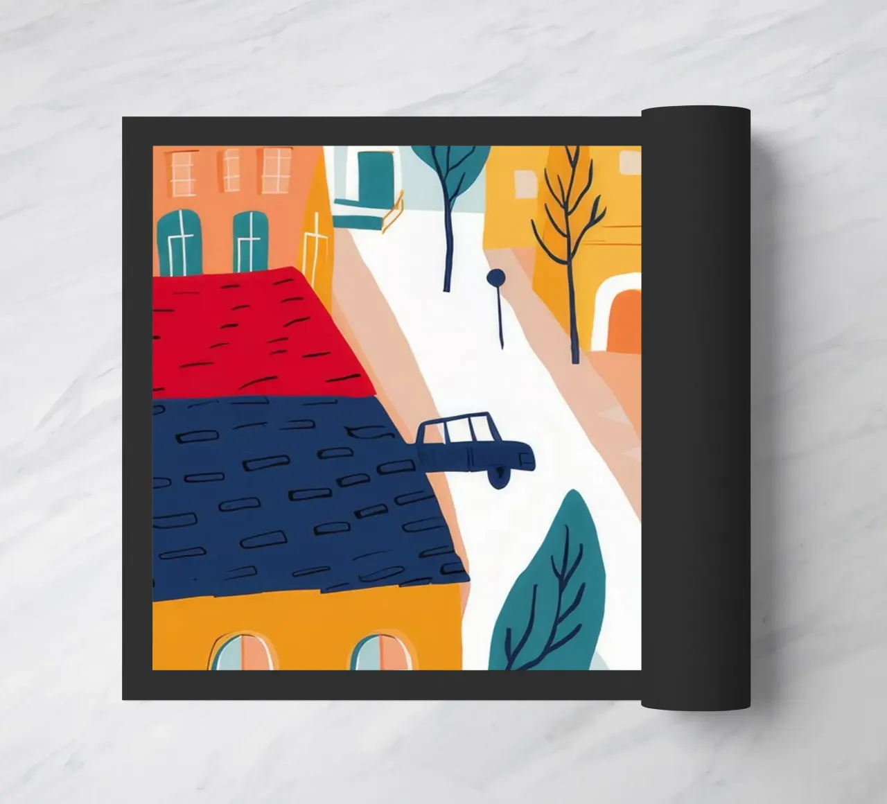 Passeggiata nella città europea zerbino da Muse Artworks