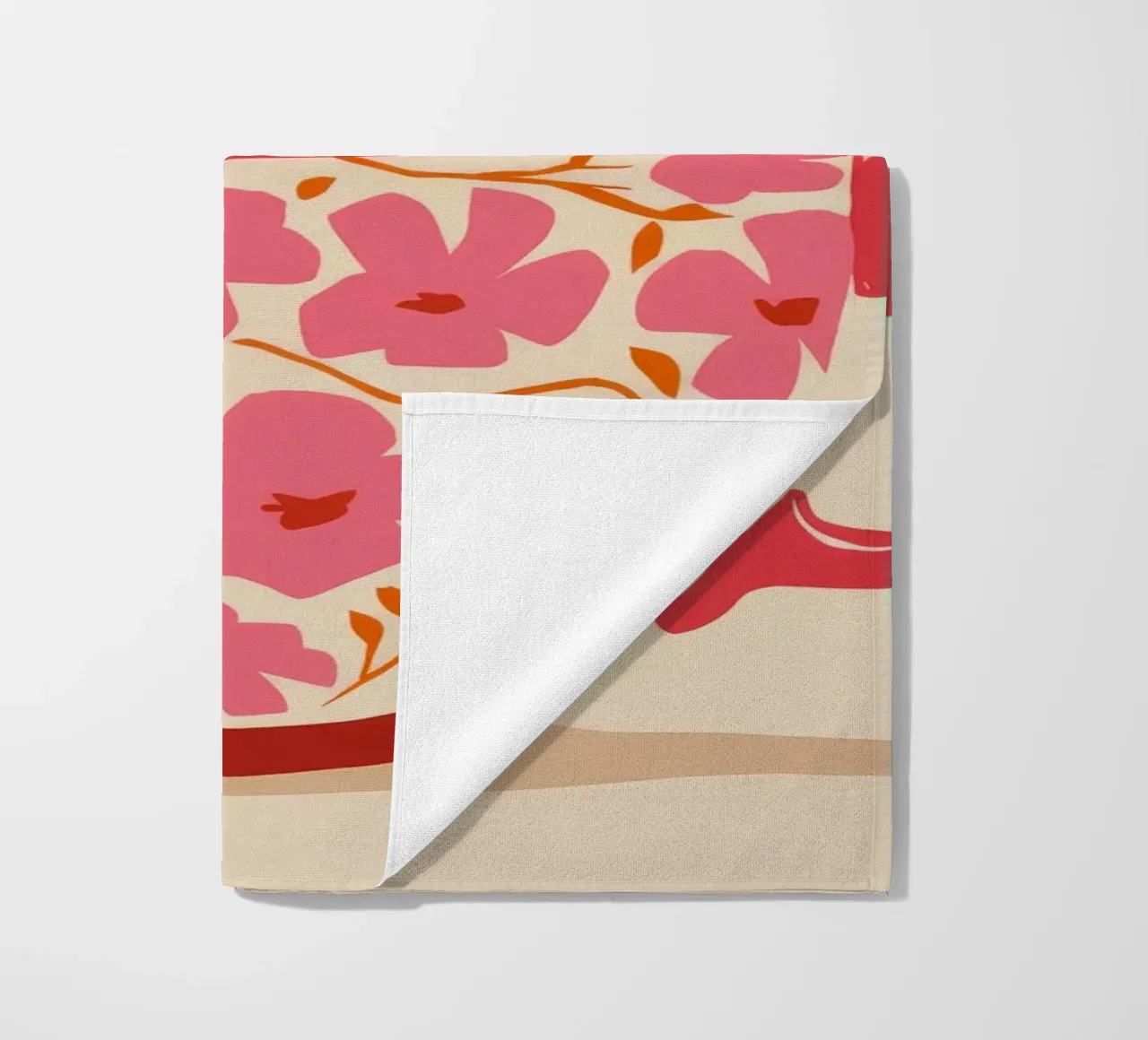 Floral Teacup Dream beach towel by Stone Decade