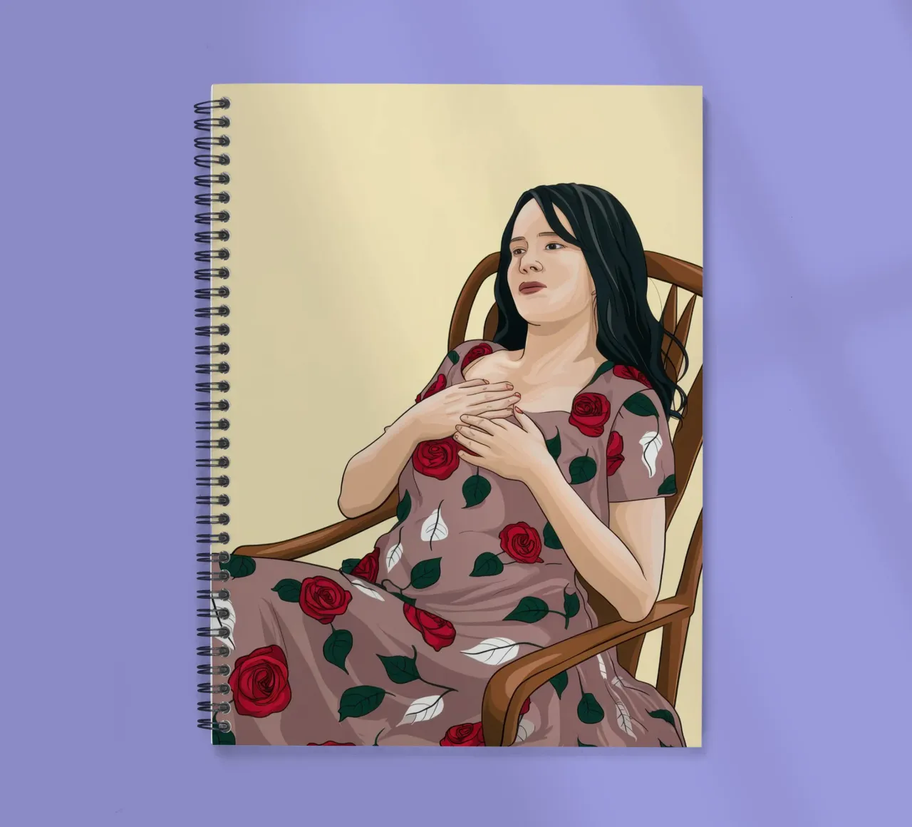 Rocking Chair Daydream spiral notebook by Sentinel Glow