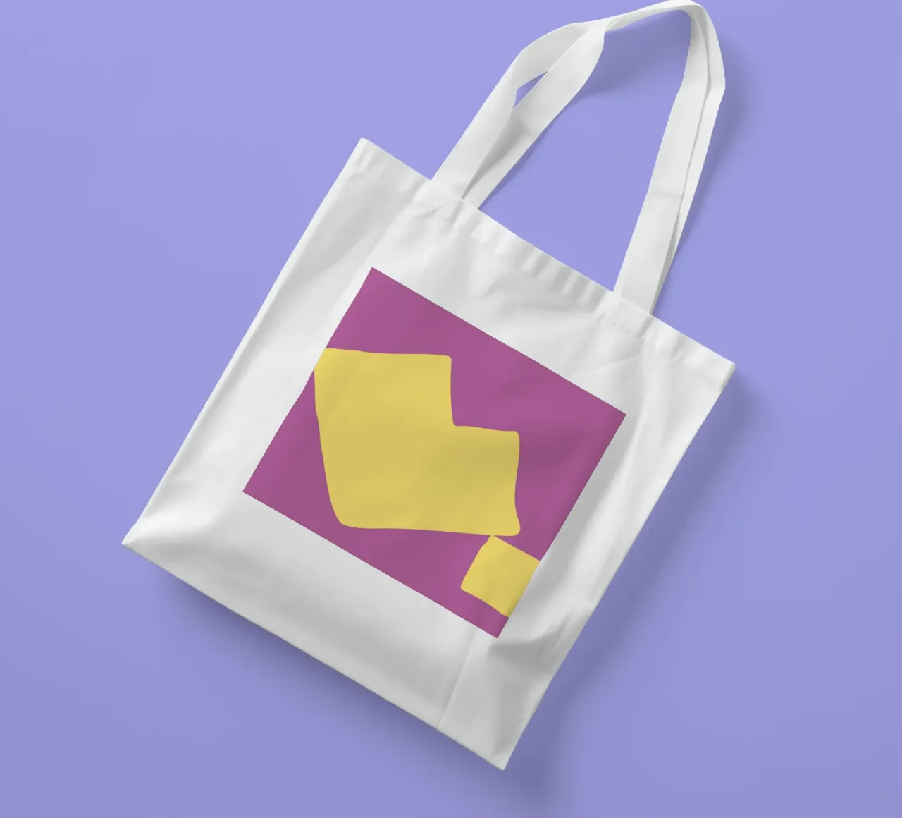 forme astratte semplici borsa in juta da pastel color shape