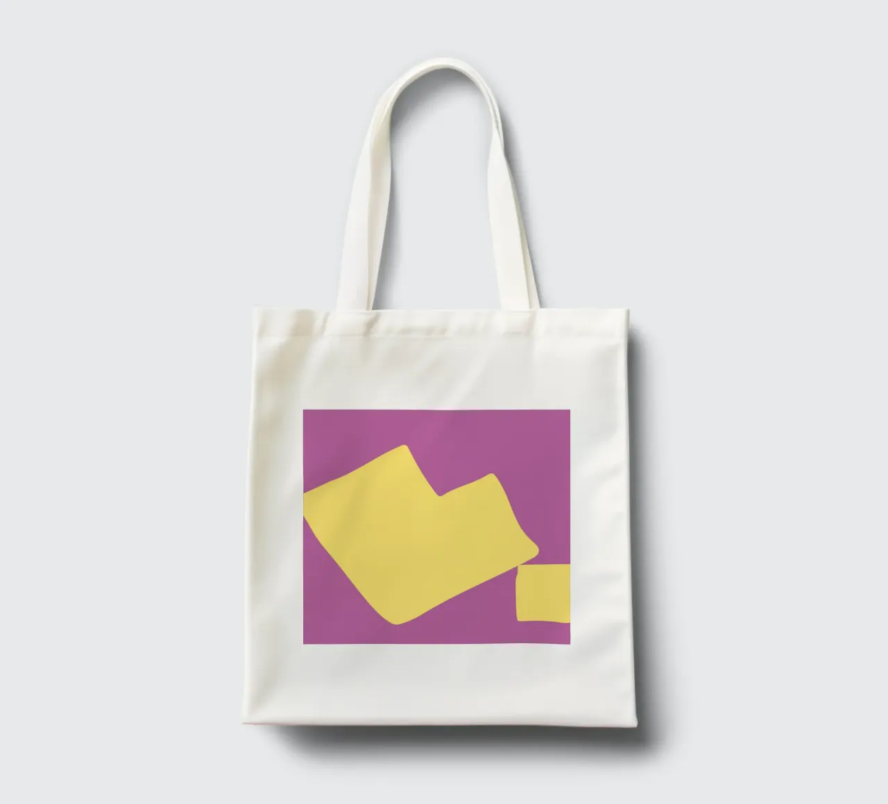 forme astratte semplici borsa in juta da pastel color shape