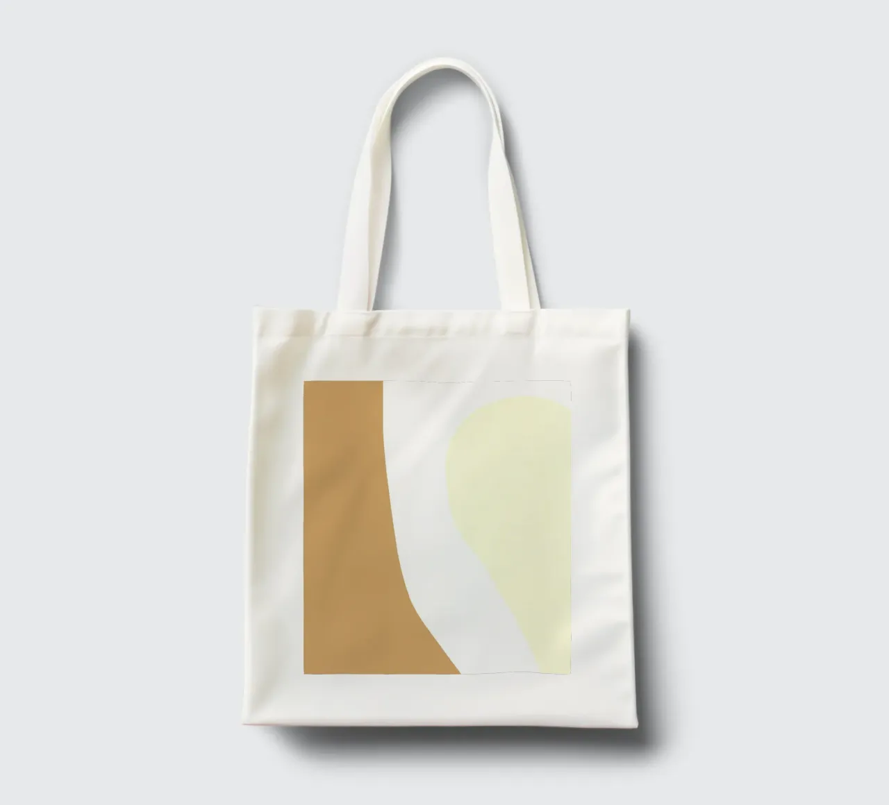 forme astratte a contrasto borsa in juta da pastel color shape