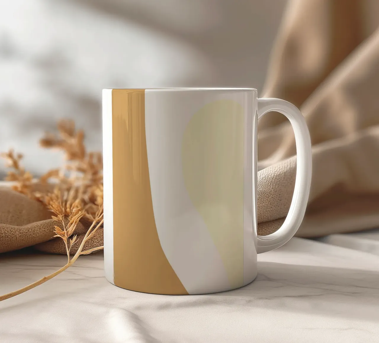 forme astratte a contrasto tazza in ceramica da pastel color shape