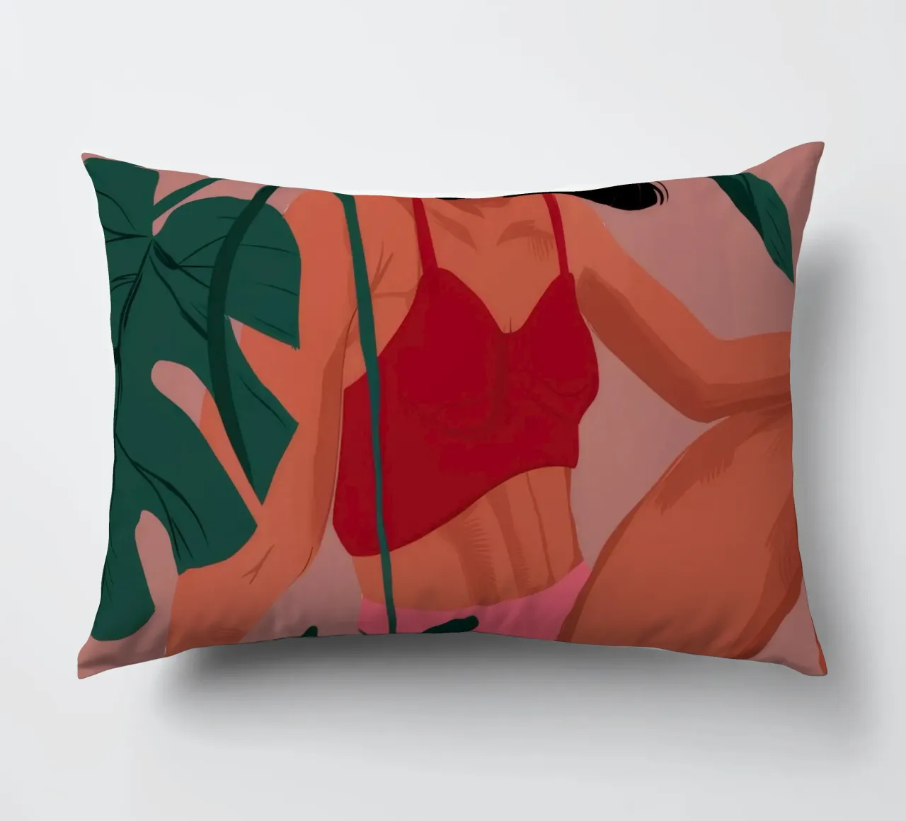 Costume da bagno rosso Jungle cuscino da Stone Decade