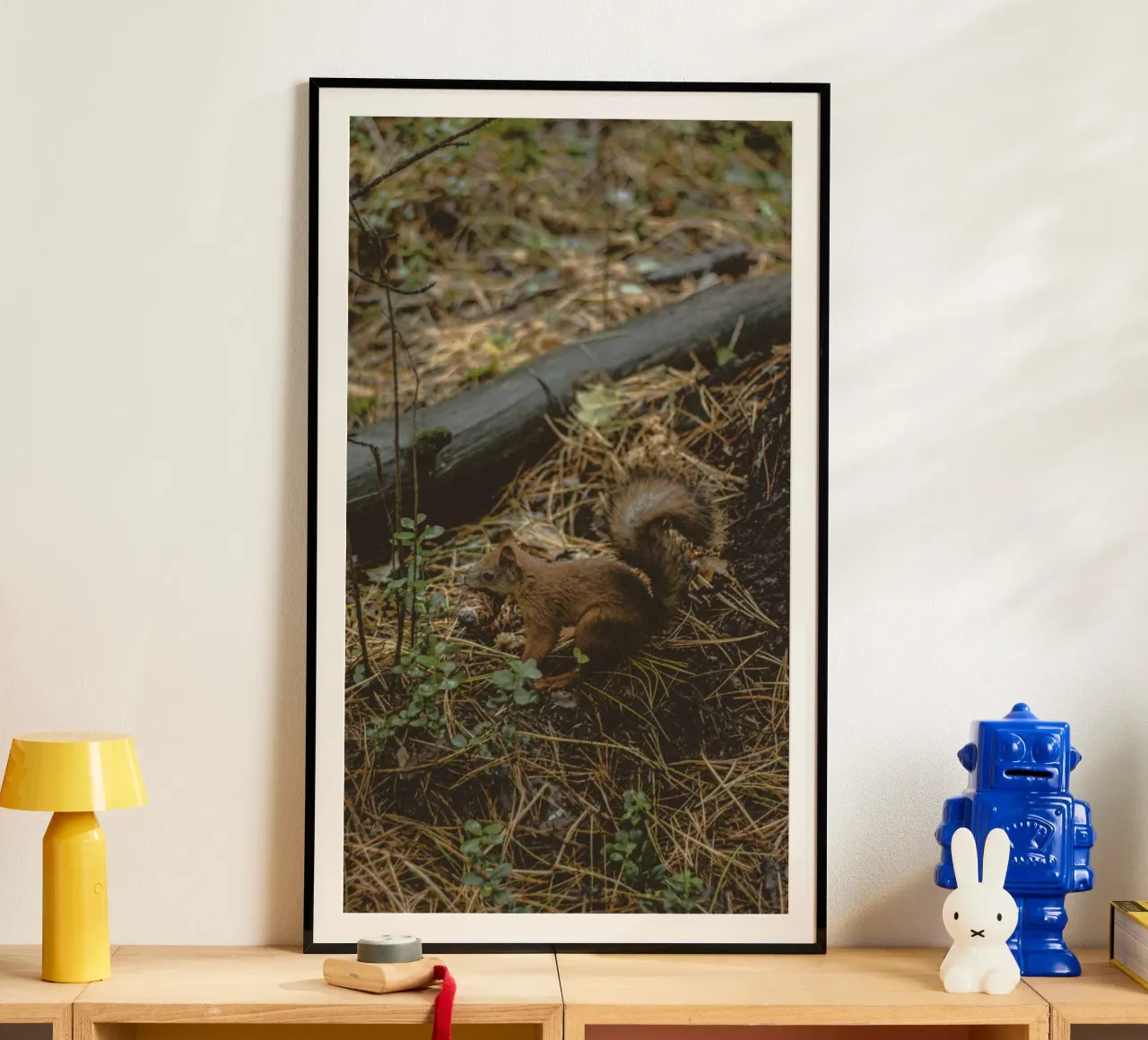scoiattolo nella foresta poster da animal story home