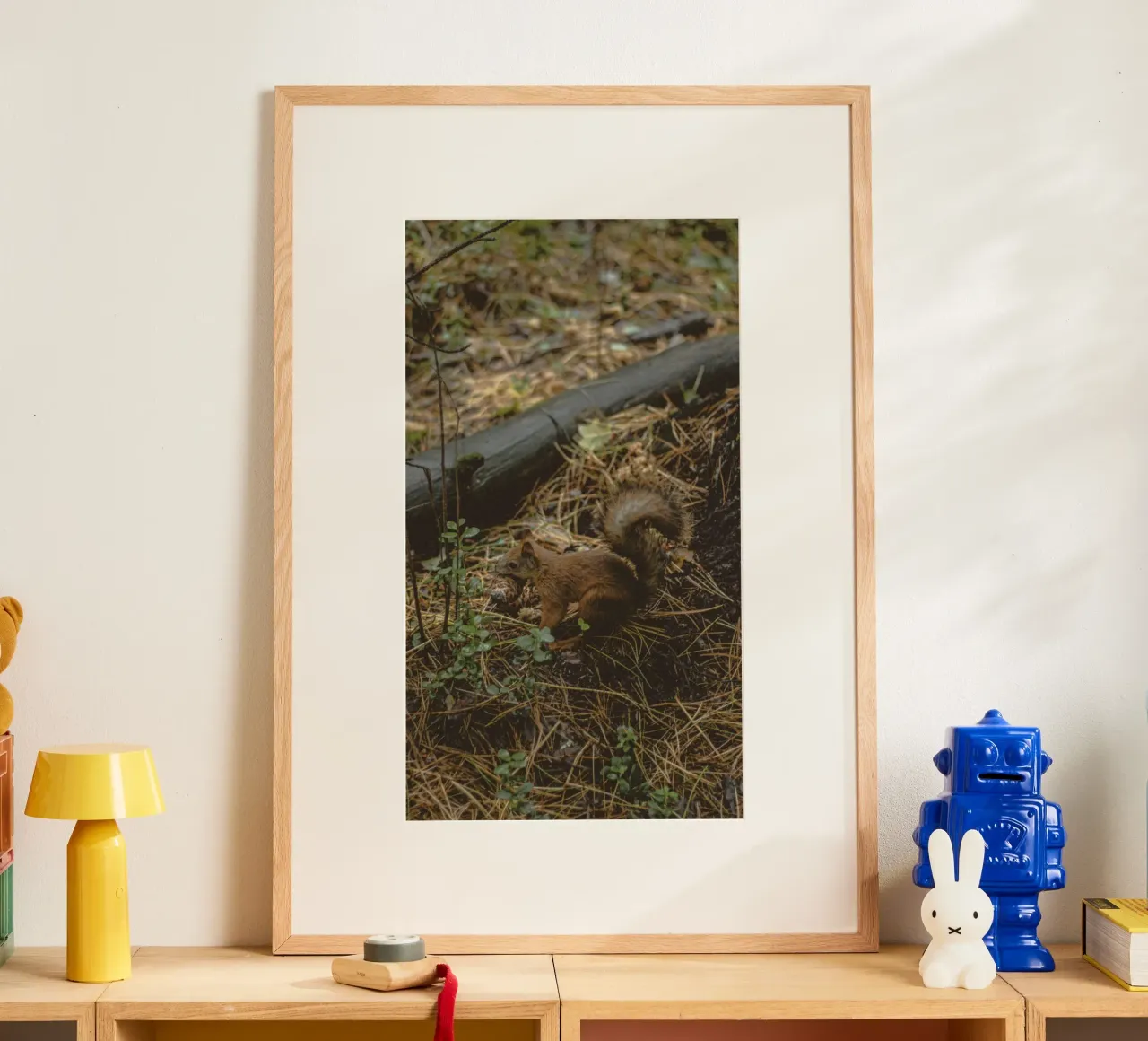 scoiattolo nella foresta poster da animal story home