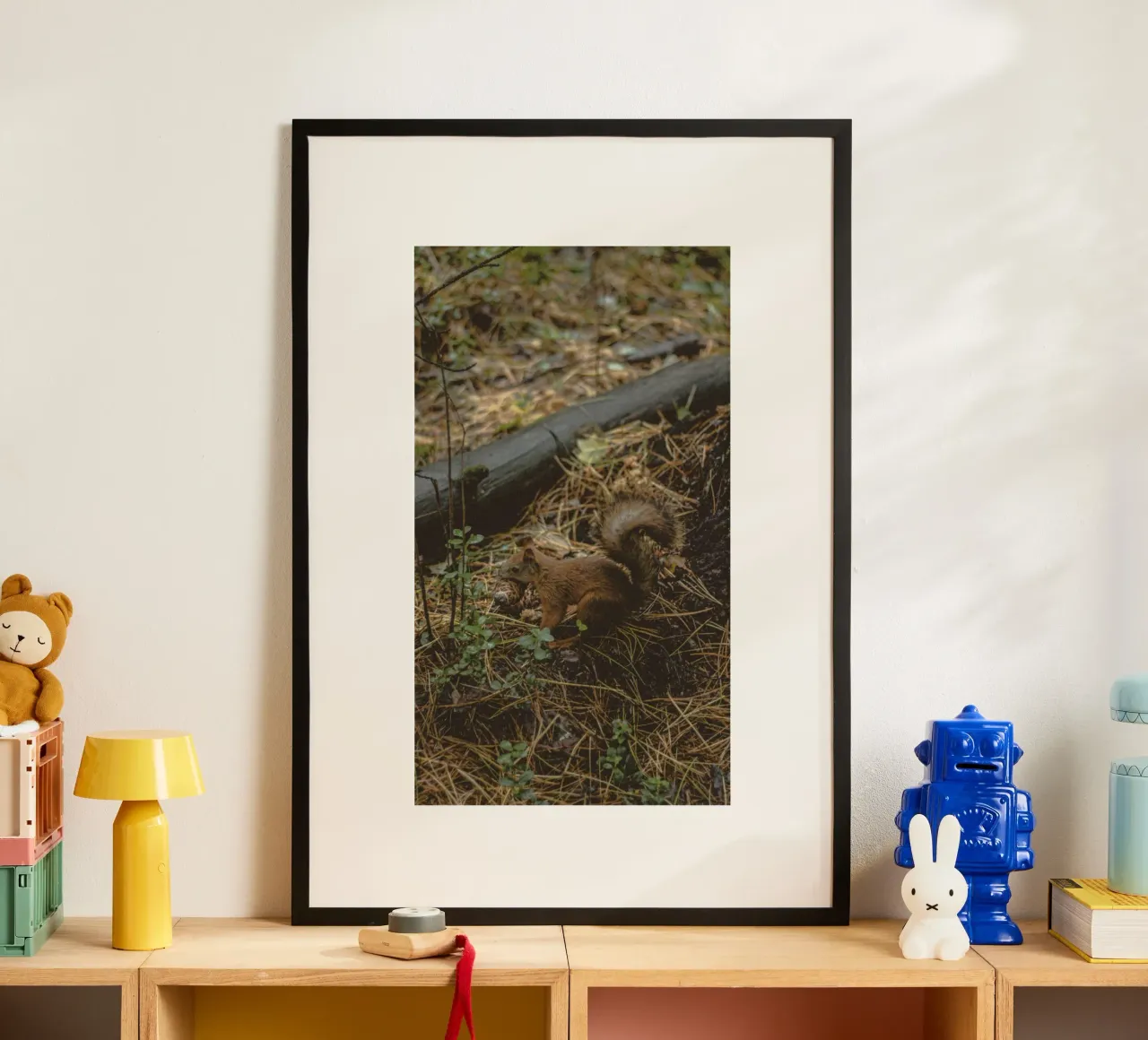 scoiattolo nella foresta poster da animal story home