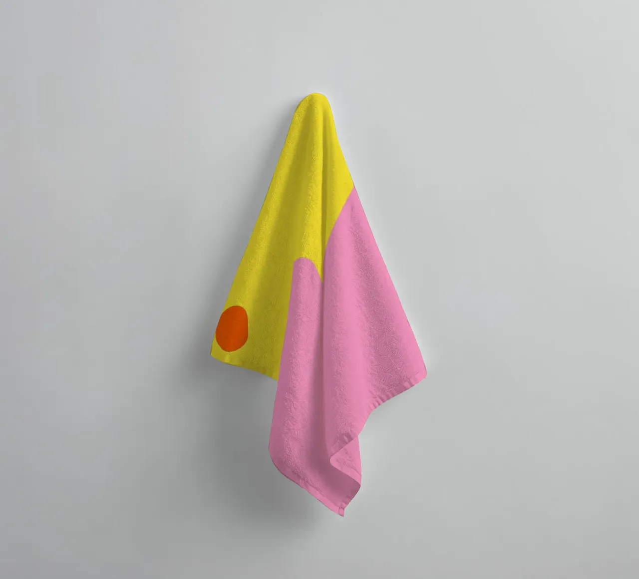 color blocks waves towel by pastel color shape