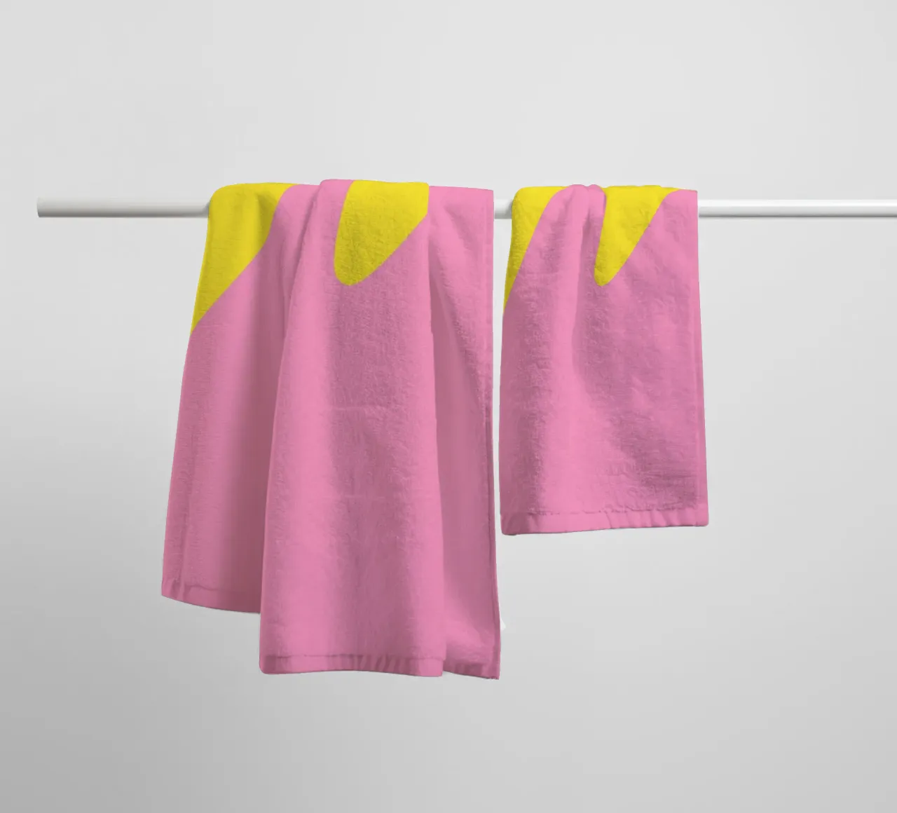 color blocks waves towel by pastel color shape