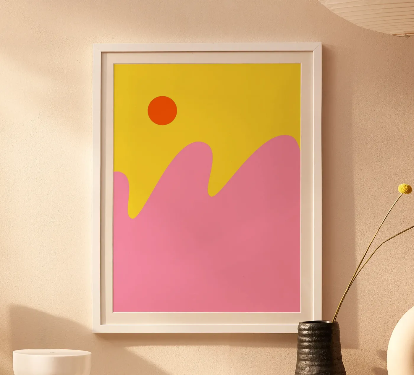 color blocks waves poster by pastel color shape