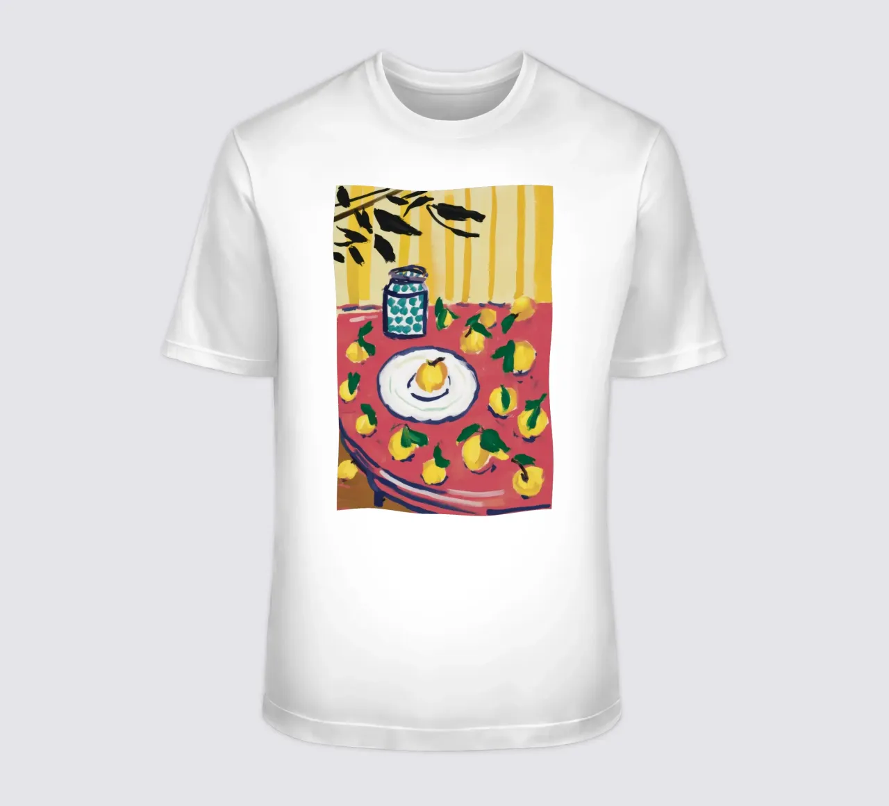 Lemon Jar Blue Table t-shirt by Sentinel Glow