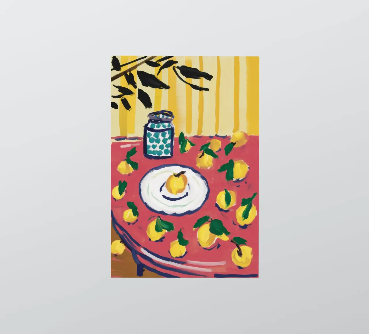 Lemon Jar Blue Table sticker by Sentinel Glow