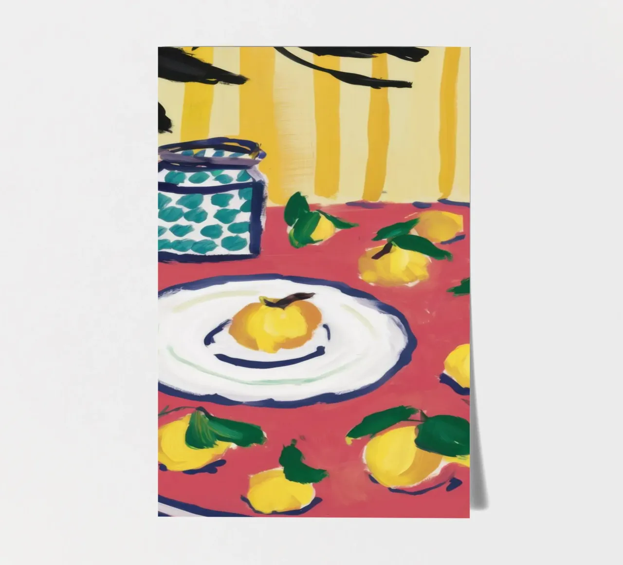 Lemon Jar Blue Table sticker sheet by Sentinel Glow