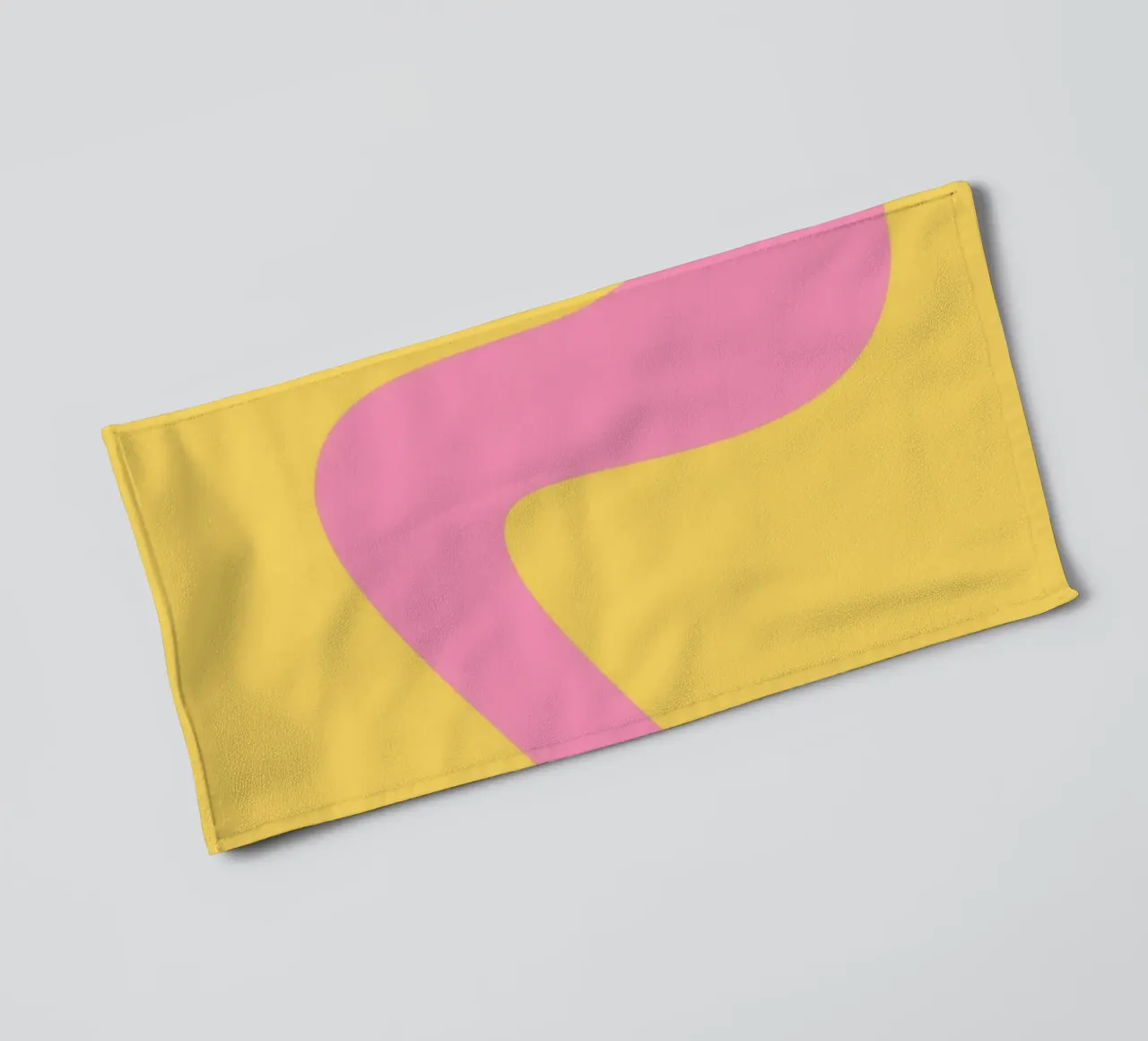 flow abstract shapes towel by pastel color shape